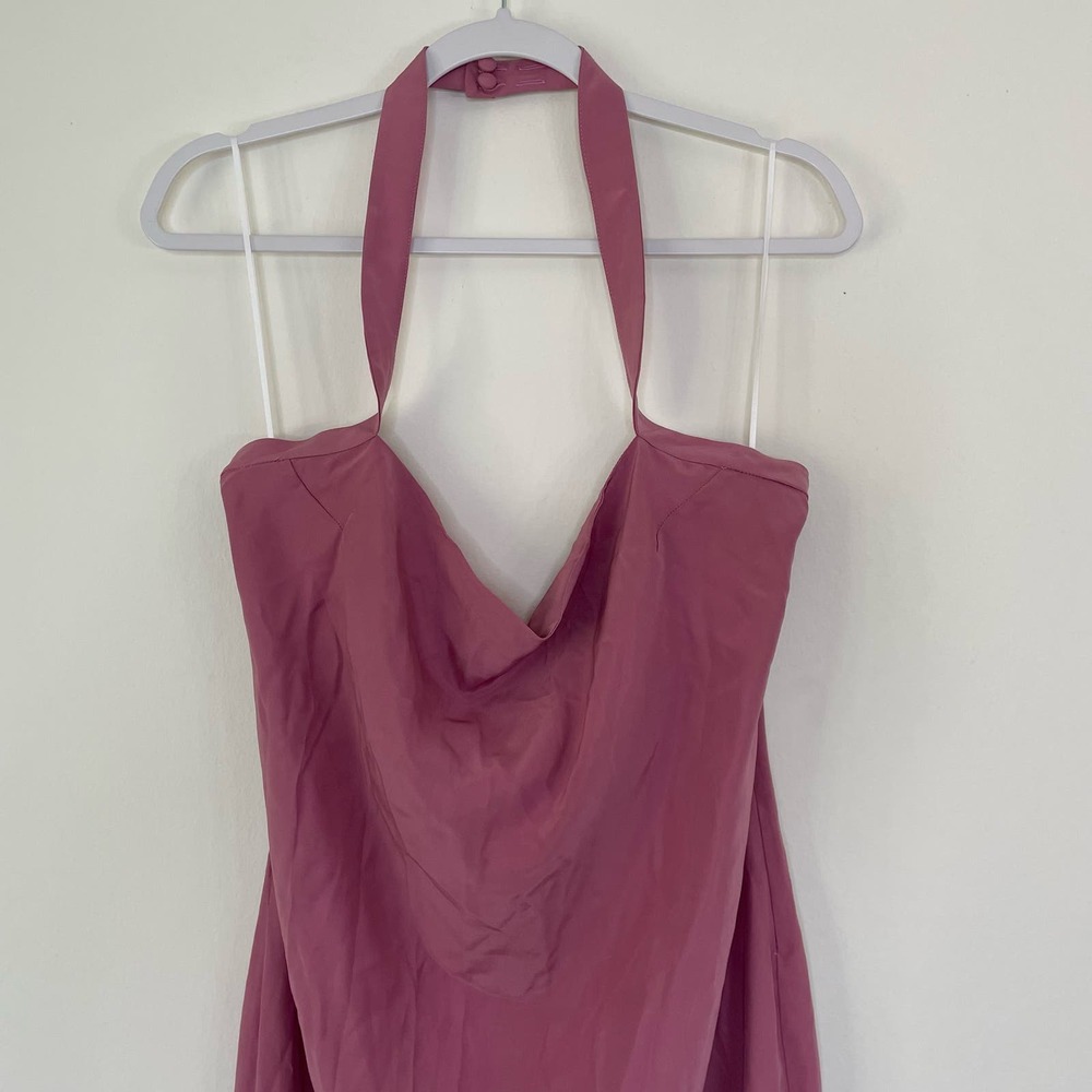 NWT Reformation Pink Silk Midi Dress - Picture 9 of 11